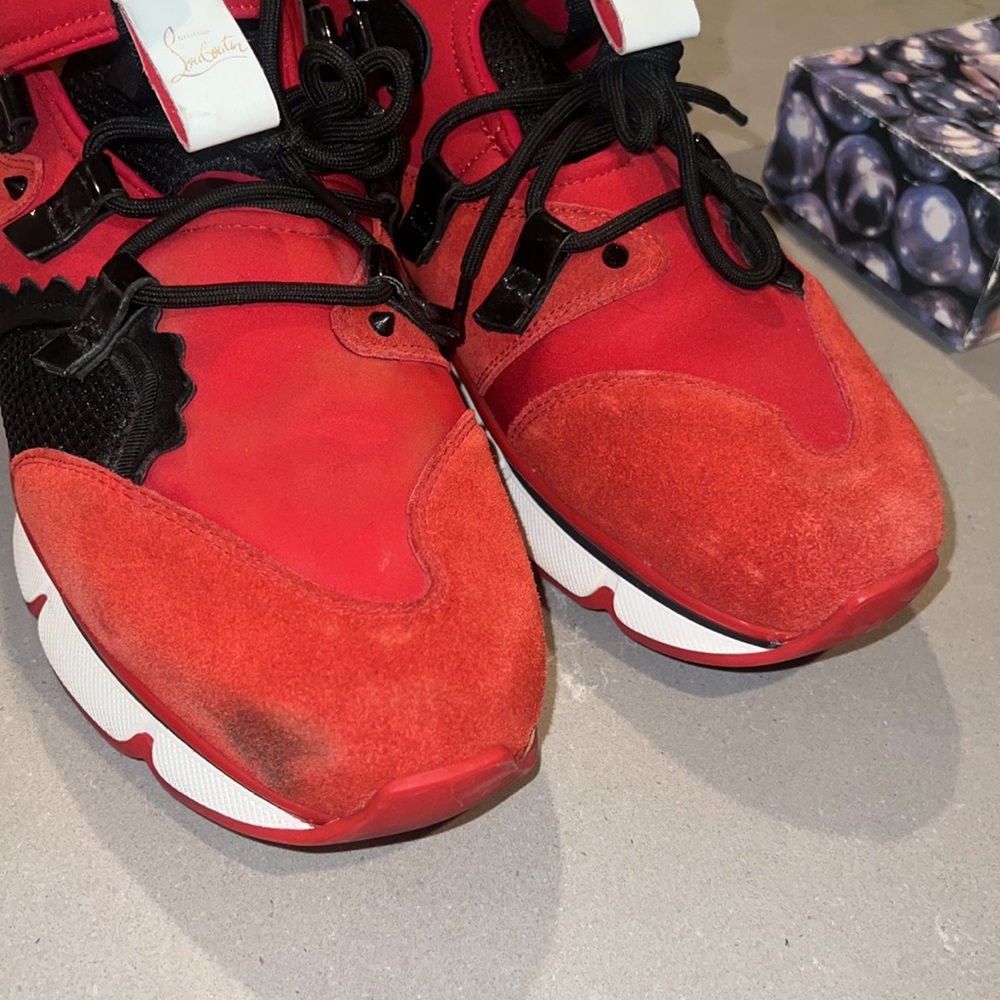 CHRISTIAN LOUBOUTIN RED RUNNER sz13 - Picture 11 of 12